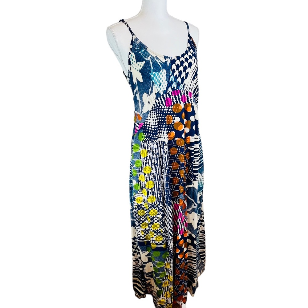 JAMS WORLD Simpson Print Vintage Maxi Sun Dress Size Small - Picture 1 of 13